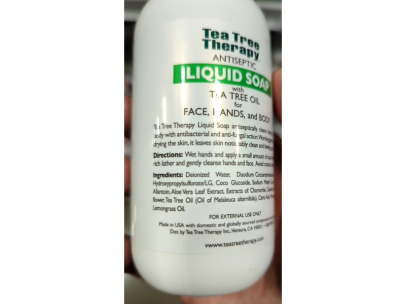 Tea Tree Therapy Antiseptic Liquid Soap, Tea Tree Oil, 8 fl oz/236 mL, Pack Of 4