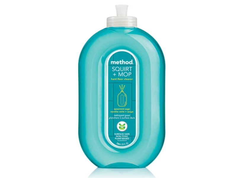 Method Squirt + Mop Hard Floor Cleaner, Spearmint Sage, 25 fl oz/739 mL.
