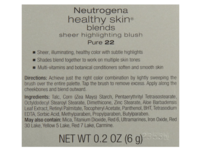 Neutrogena Healthy Skin Blends Sheer Highlighting Blush, Pure 22, 0.2 oz/6 g - thumbnail 2