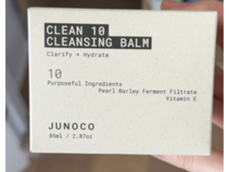 Junoco & Jade Clean 10 Cleansing Balm, Clarify + Hydrate, 2.87 oz/85 mL