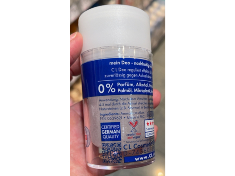 CL Kristall Anti-Transpirant Mineral Stick, 120 g