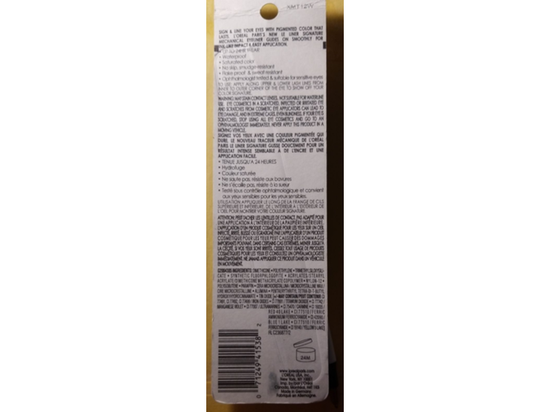 L'Oreal Paris Makeup Le Liner Signature Mechanical Eyeliner, Blue Jersey, 0.0108 oz