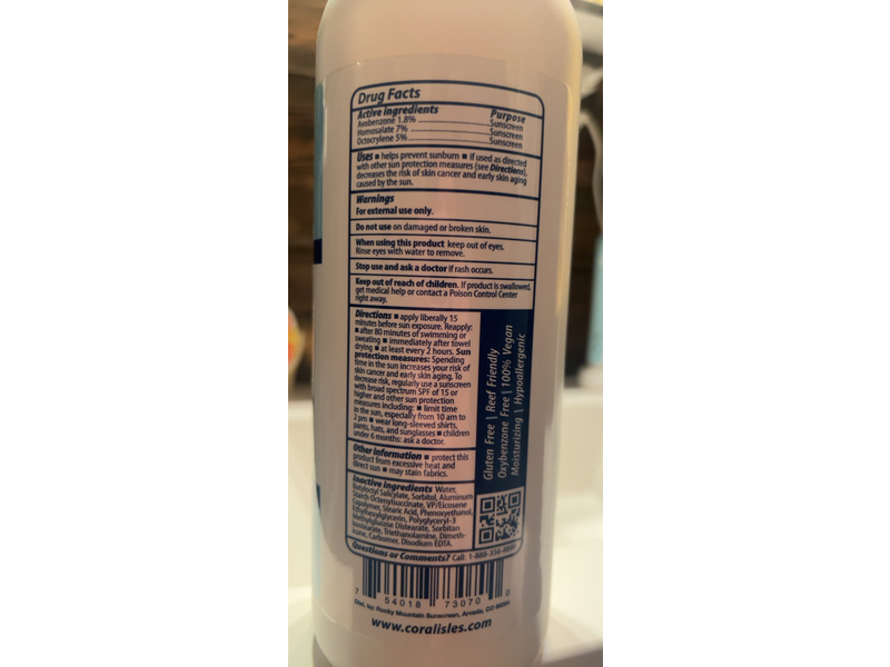 Coral Isles Sunscreen Lotion, SPF 30, 32 oz/907 g