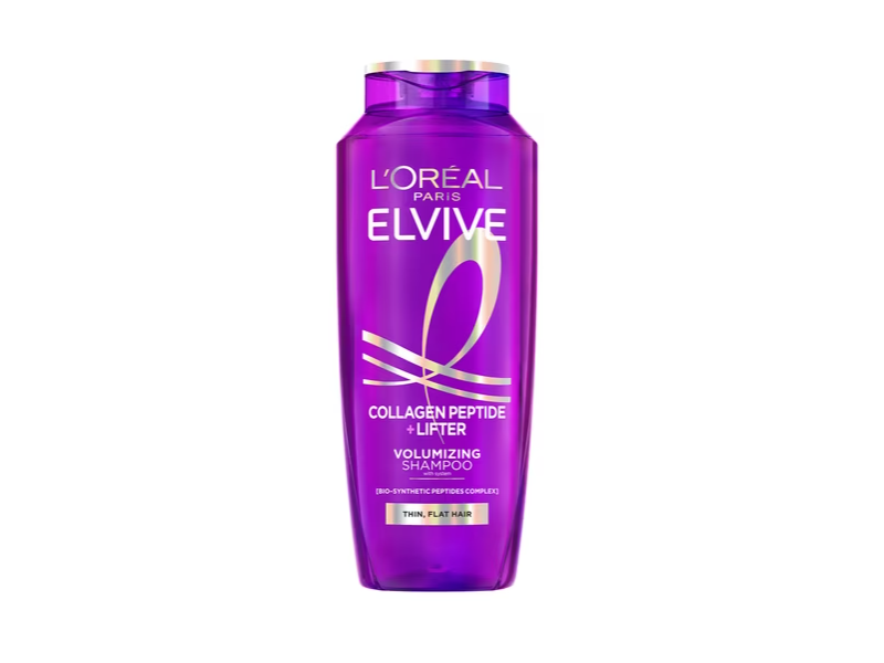 L'Oreal Paris Elvive Volumizing Shampoo, Collagen Peptide+Lifter, 13.5 fl oz/399 mL