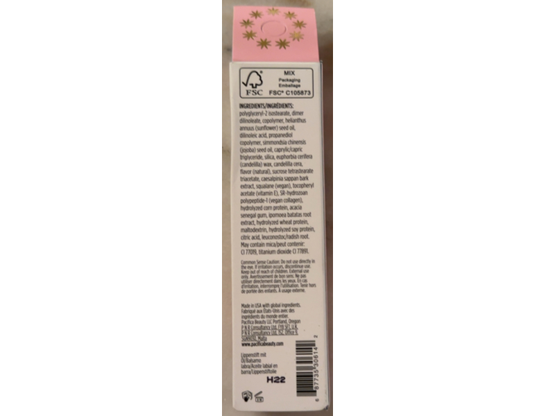 Pacifica Complex Lip Balm, Vegan Collagen, 0.50 fl oz/15 mL