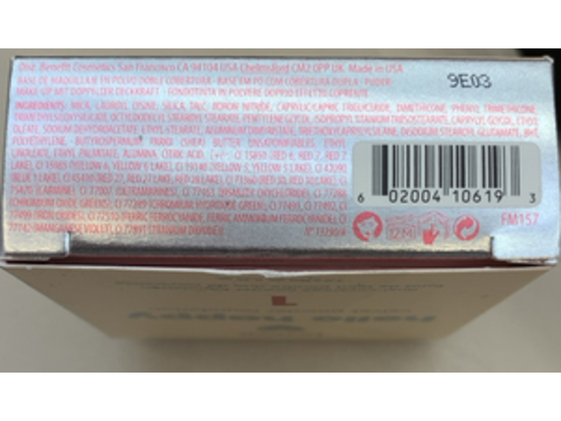 Benefit Hello Happy Velvet Powder Foundation, 1Fair Cool, 0.25 oz/7 g