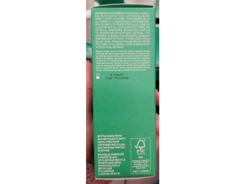 Innisfree PDRN Skin Booster Toner, Retinol & Green Tea, 5.74 fl oz/170 mL