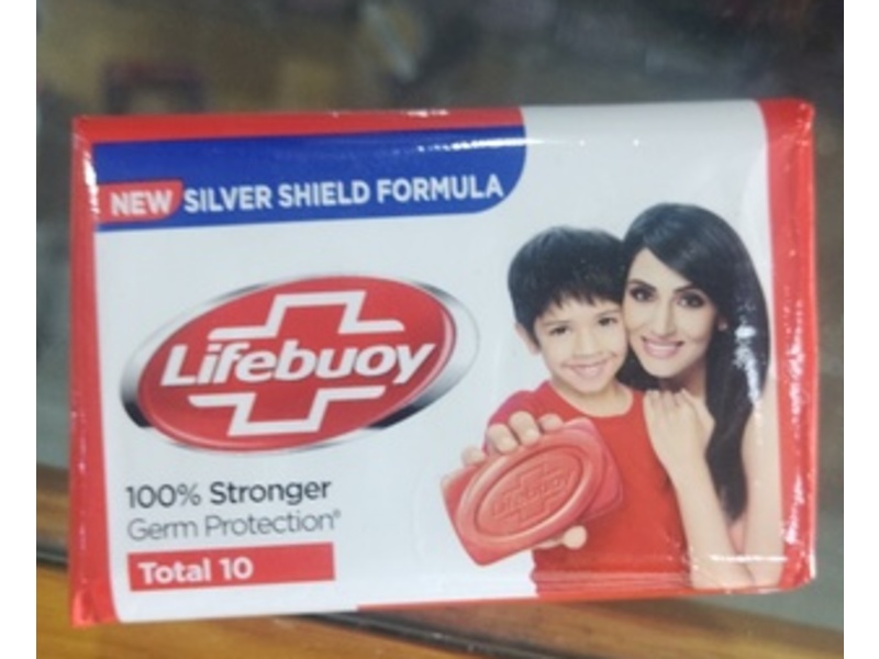 Lifebuoy Total 10 Bar Soap, 125 g, 3 Count