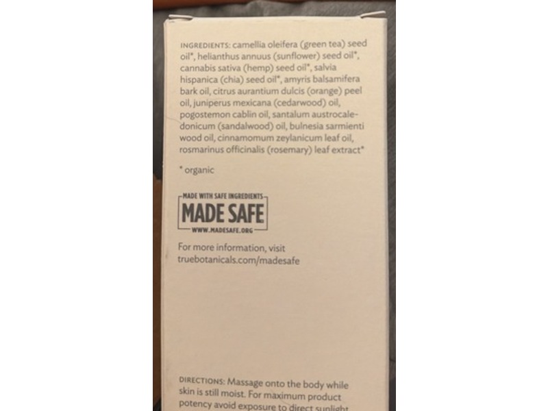 True Botanicals Pure Radiance Body Oil, 3.9 fl oz/114 L