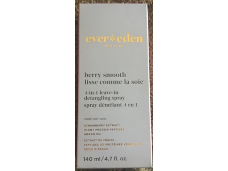 Evereden Berry Smooth 4-In-1 Leave-in Detangling Spray, 4.7 fl oz/140 mL