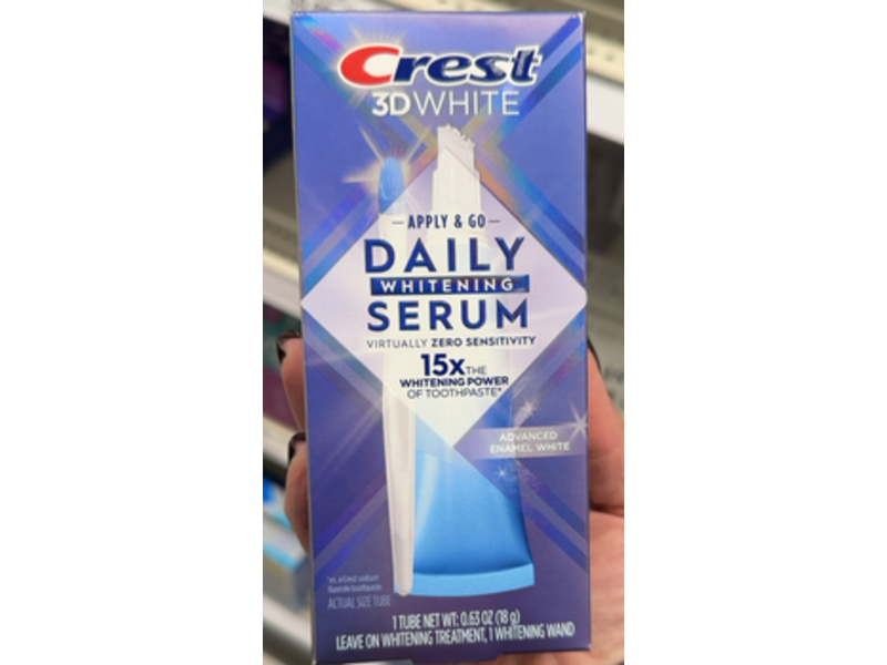 Crest 3D White Daily Whitening Serum & Toothpaste, Advanced Enamel White