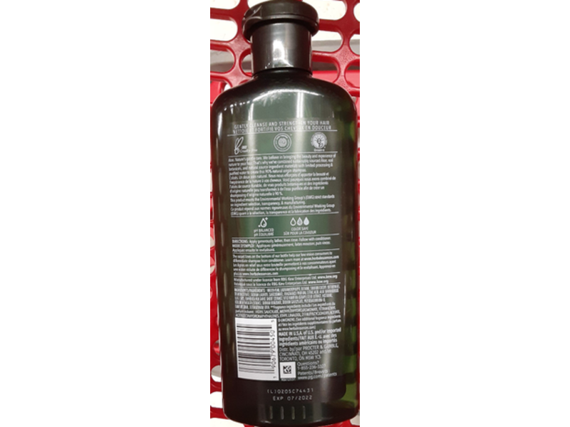 Herbal Essences Shampoo, Sulfate Free, Potent Aloe + Bamboo, 13.5 fl oz/400 mL