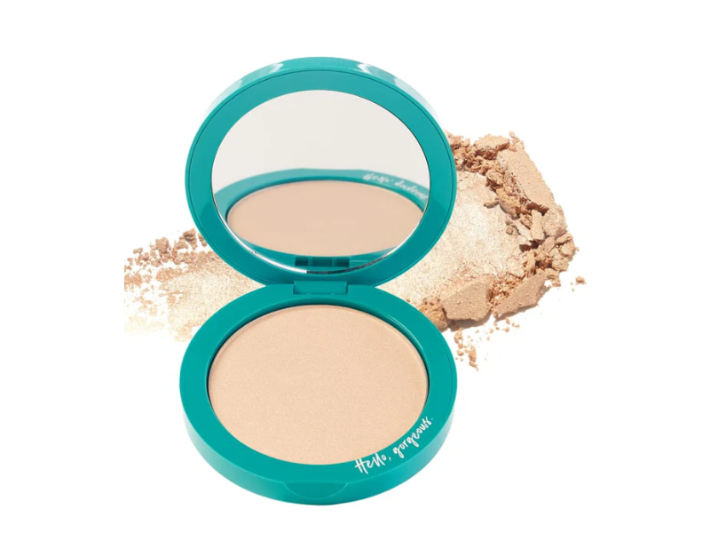Thrive Causemetics Brilliant Face Highlighter Skin Perfecting Powder, Champagne Gold, 0.21 oz/6.1 g
