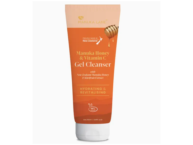 Manuka Lane Gel Cleanser, Manuka Honey & Vitamin c, 8.45 fl oz/250 mL