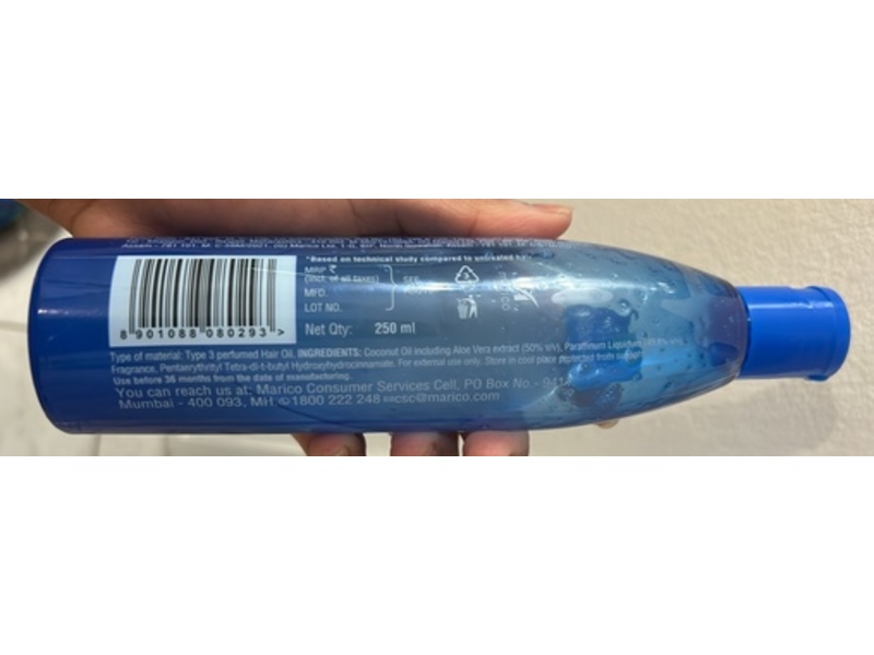 Parachute Coconut Hair Oil, Aloe Vera, 250 mL