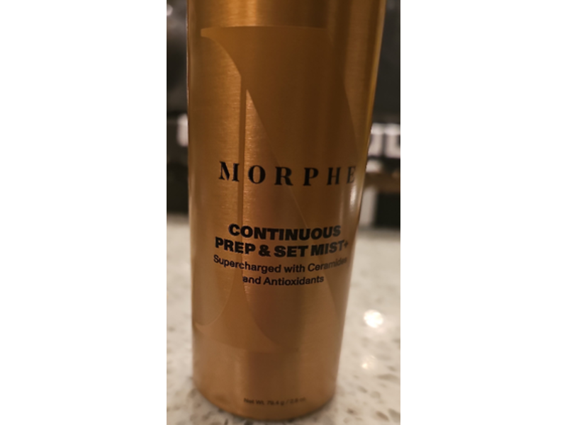 Morphe Continuous Prep & Set Mist, Cereamide & Antioxidant, 2.8 oz/79.4 g