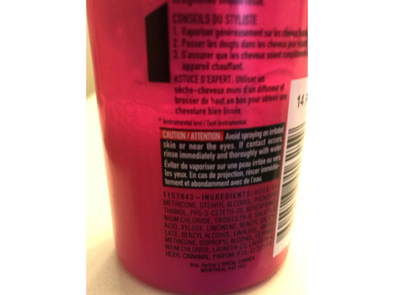 L'Oreal Paris Straightening Hair Spray, 200 mL