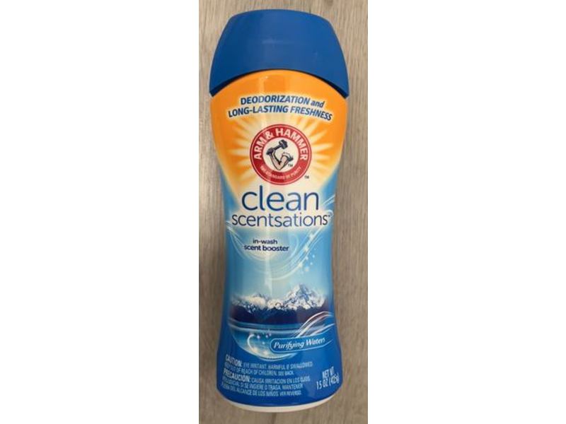 Arm & Hammer Clean Scentsations In-Wash Scent Booster, Purifying Waters, 15 oz/425 g
