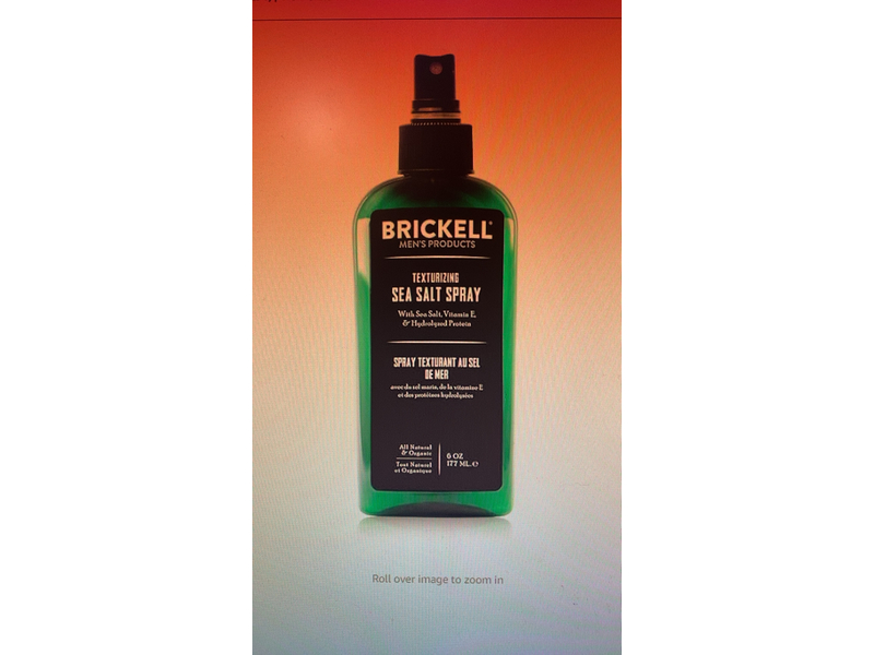 Brickell Men's Texturizing Sea Salt Spray, 6 oz/177 mL