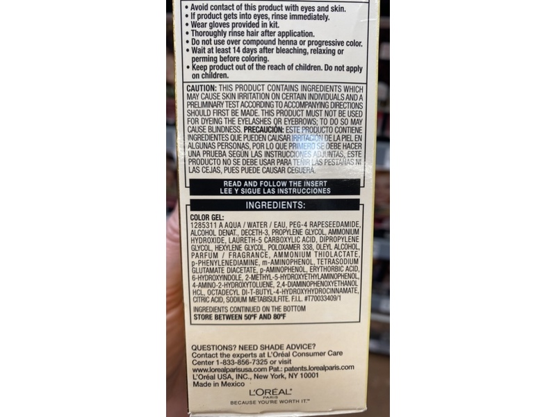 L'Oreal Paris Superoir Preference Rich Luminous Permanent Hair Color, 4SM Dark Soft Mahogany Brown, 1 Application