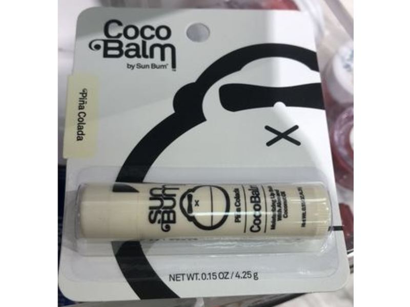 Sun Bum Pina Colada Cocobalm Moisturizing Lip Balm, Alae & Coconut Oil, 0.15 oz/4.25 g