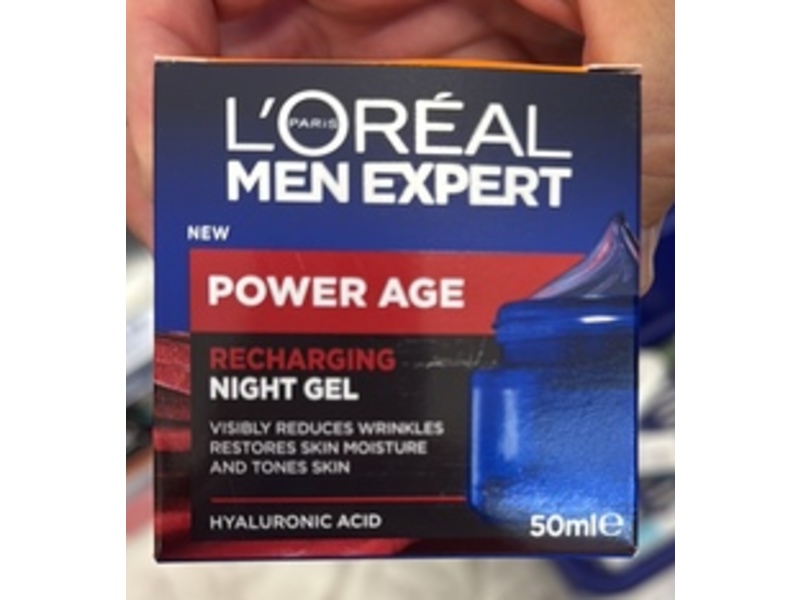 L'Oreal Paris Men Expert Power Age Recharging Night Gel, 50 mL