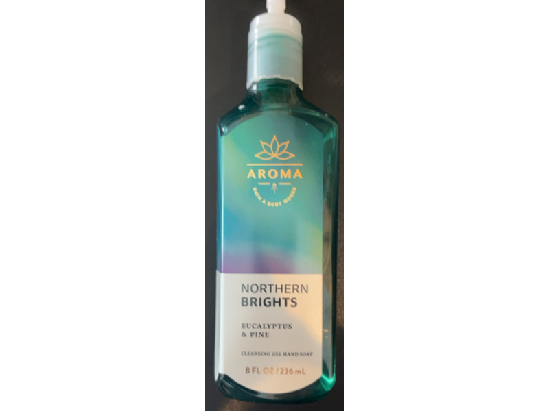 Bath & Body Works Northern Brights Cleansing Gel Hand Soap, Eucalyptus & Pine, 8 fl oz/236 mL