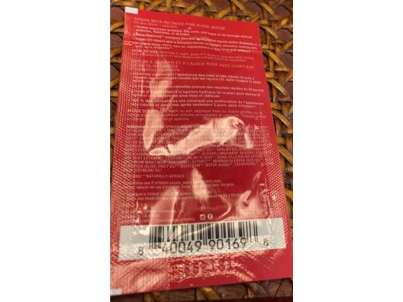 Josie Maran Argan Beta Retinol Pink Algae Serum, 0.06 fl oz/2 mL