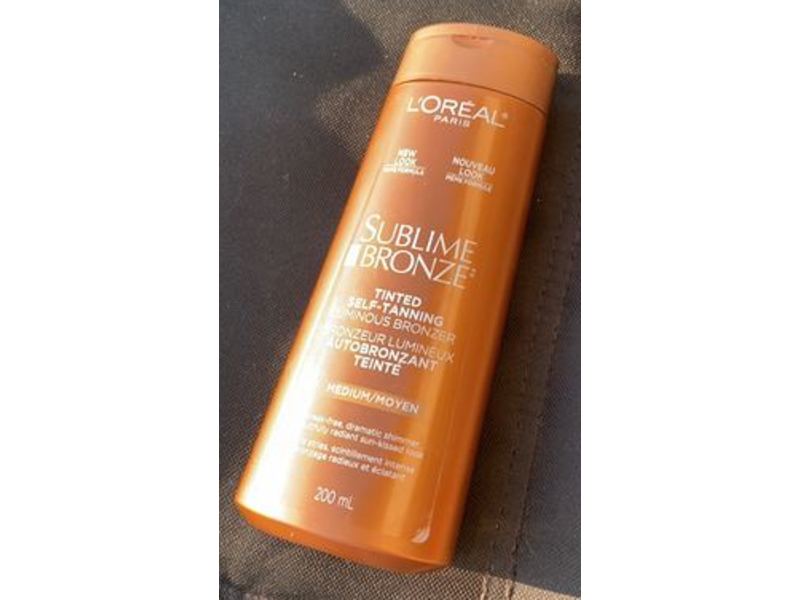 L'Oreal Paris Sublime Bronze Tinted Self - Tanning Luminous Bronzer, Medium, 200 mL