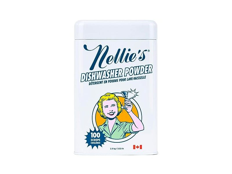 Nellie's Dishwasher Detergent Powder, 100 Loads, 1.6 kg