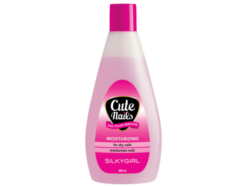 Silkygirl Cute Nails Moisturizing Nail Polish Remover, 200 mL