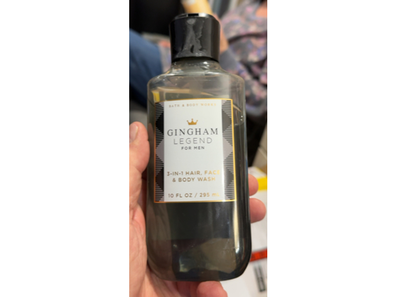 Bath & Body Works Gingham Legend 3-In-1 Hair + Face & Body Wash, Aloe + Vitamin E, 10 fl oz/295 mL