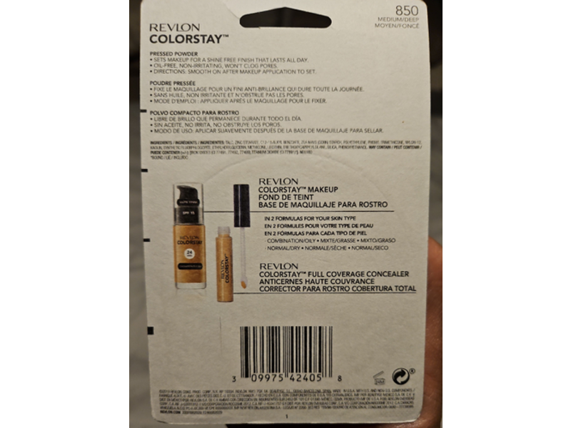 Revlon ColorStay Pressed Powder, 850 Medium/Deep, 0.3 oz/8.4 g