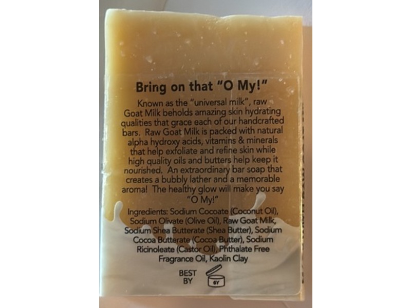 O My! Goat Milk Soap Bar, Cherry Blossom, 1.5 oz/43 g