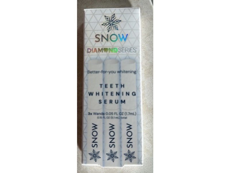 Snow Diamond Series Teeth Whitening Serum, 0.05 fl oz/1.7 mL, Pack Of 3