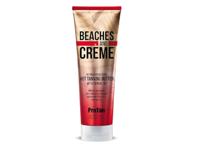 Pro Tan Beaches And Creme Ultra Rich Sizzling Hot Tanning Butter with Carrot Oil, 8.5 fl oz/250 mL