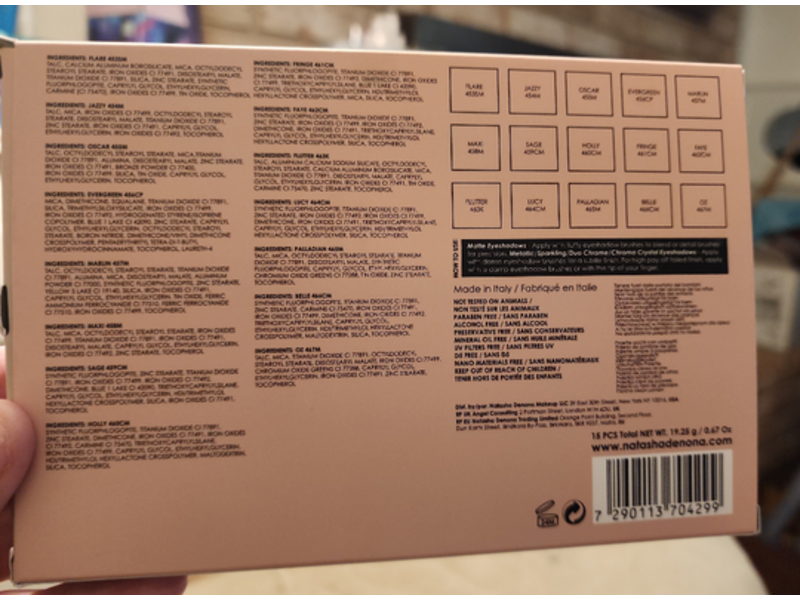 Natasha Denona Eyeshadow Palette, Retro Glam Palette, 0.67 oz/19.35 g