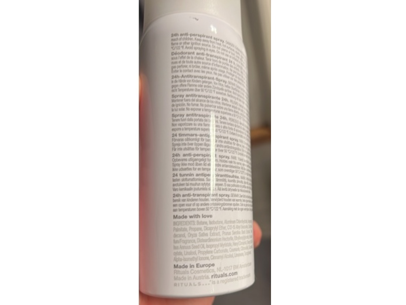 Rituals The Ritual Of Sakura Antiperspirant Spray, Rice Milk & Cherry Blossom, 5 fl oz/150 mL