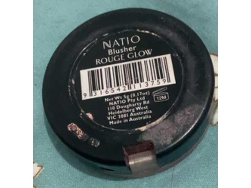 Natio Blusher, Rouge Glow, 0.17 oz/5 g