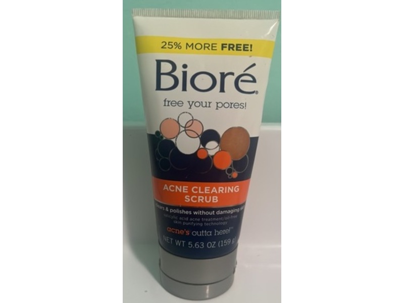Biore Acne Clearing Scrub, 5.63 oz/159 g