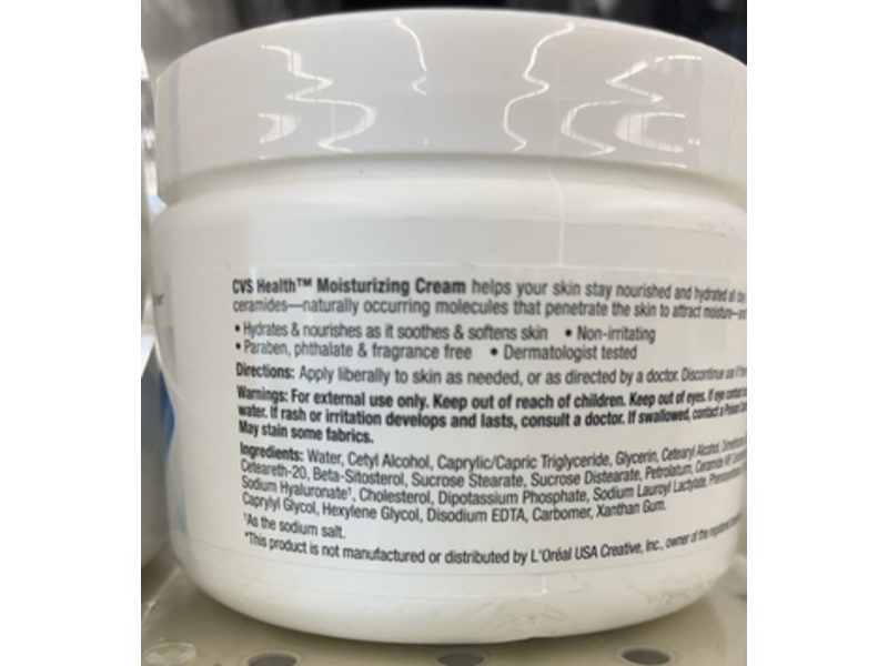 Cvs Health Moisturizing Cream, Normal To Dry Skin, 12 oz/340 g