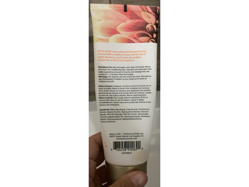 Coochy Oh So Smooth Shave Cream, Sweet Nectar, 7.2 fl oz/213 mL