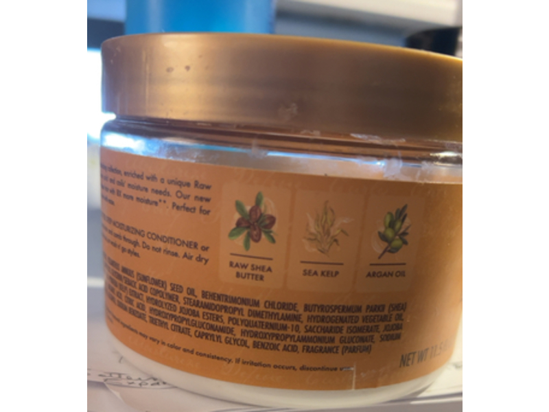 Shea Moisture Deep Moisturizing Leave-In Conditioner, Raw Shea Butter, Sea Kelp & Argan Oil , 11.5 fl oz/340 mL