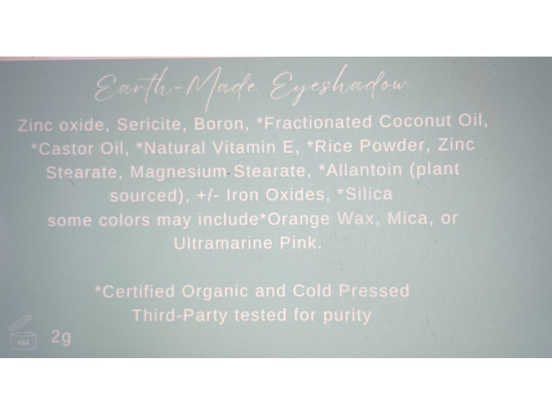 Piper Blue Earth-Made Eyeshadow, Charmed, 2 g