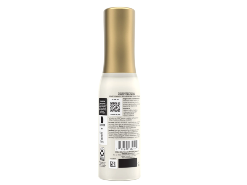 OGX Plump Emulsion + Collagen Conditioning Hair Mist, Marula Oil, 6.5 fl oz/193 mL