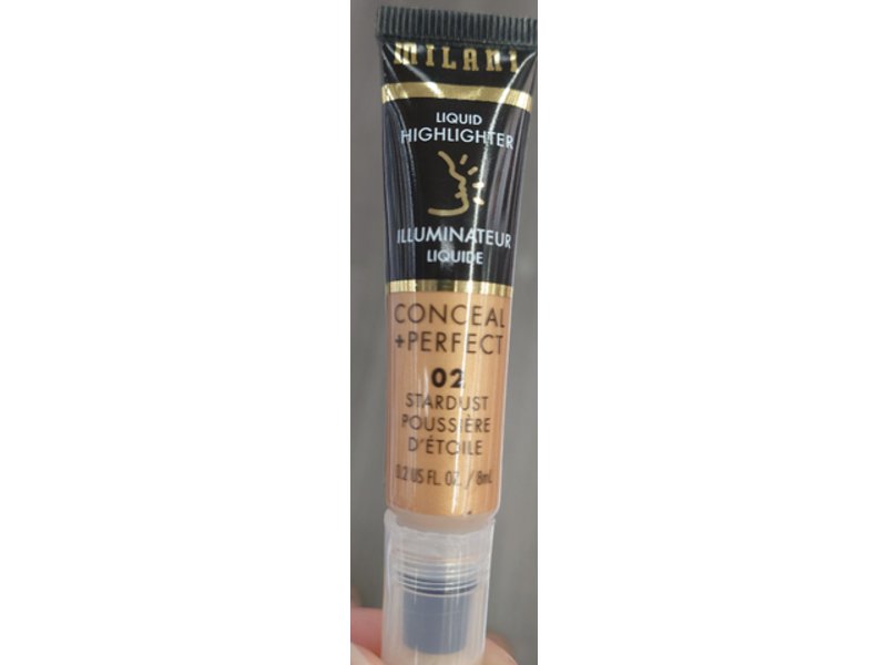 Milani Conceal + Perfect Liquid Highlighter, 02 Star Dust, 0.2 fl oz/8 mL