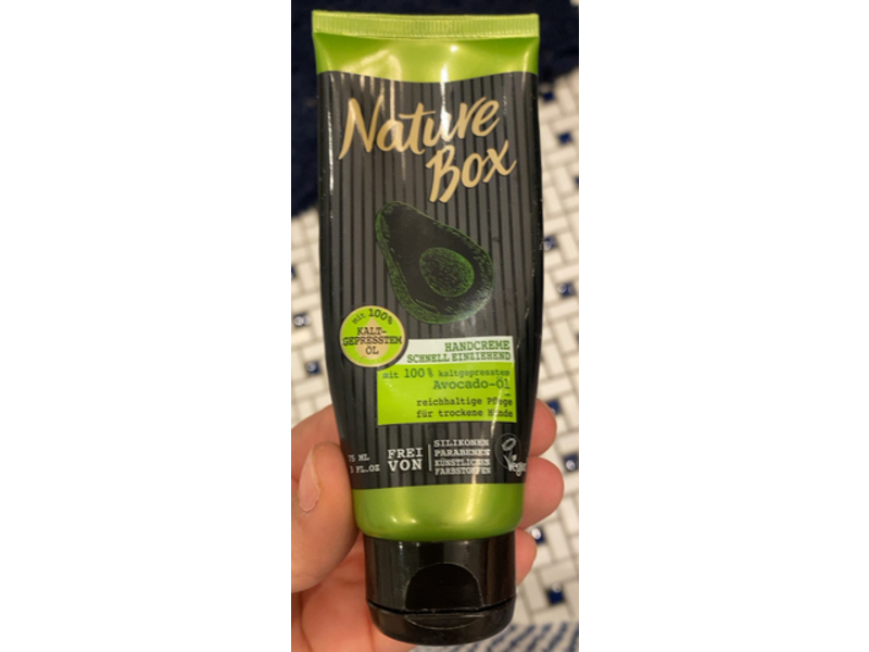 Nature Box Hand creme, Avocado, 3 fl oz/75 mL