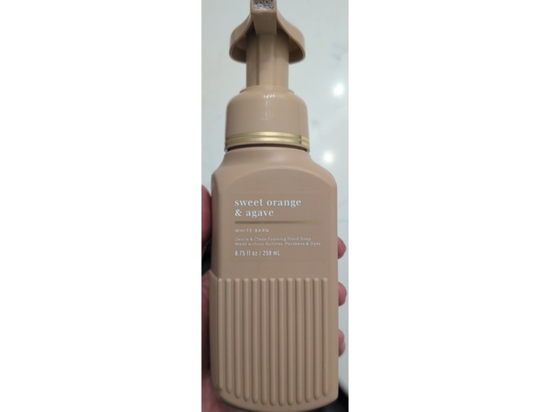 White Barn Gentle & Clean Foaming Hand Soap, Sweet Orange & Agave, 8.75 fl oz/259 mL.