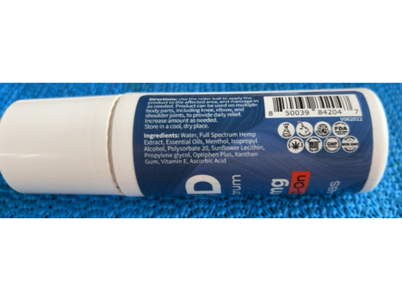 Vlasic Labs Cbd Full Spectrum, Sports Roll-On, 3 oz/85 g