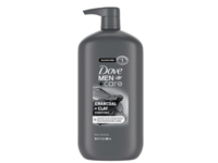 Dove Men + Care Purifying Body + Face Scrub, Charcoal + Clay, 30 fl oz/887 mL - thumbnail 1